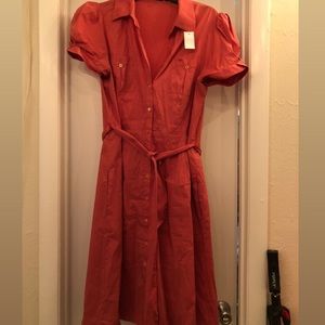 Retro Button-Up Dress